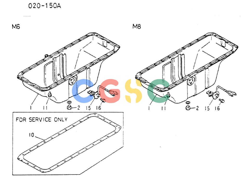 神钢零件查询(MD200C) - EXCAVATOR BTW YQU0701 - YQU2000 (1/80-12/06) (17-004) - OIL PAN 020-150A Kobelco