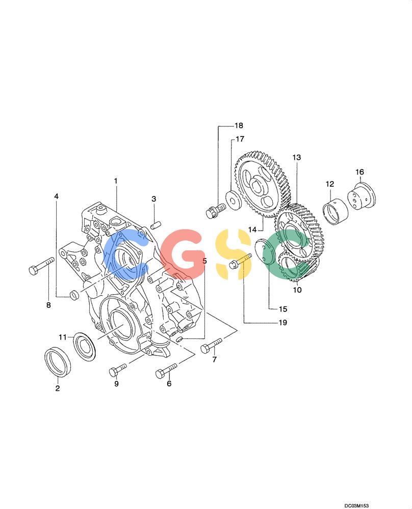 纽荷兰零件查询(EH215) - CRAWLER EXCAVATOR (9/03-) (02 -12[00]) - GEAR HOUSING New Holland Constructuion