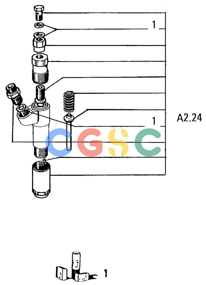 纽荷兰零件查询(FL14E) - CRAWLER LOADER (A2.35/1[001]) - NOZZLE HOLDER New Holland Constructuion
