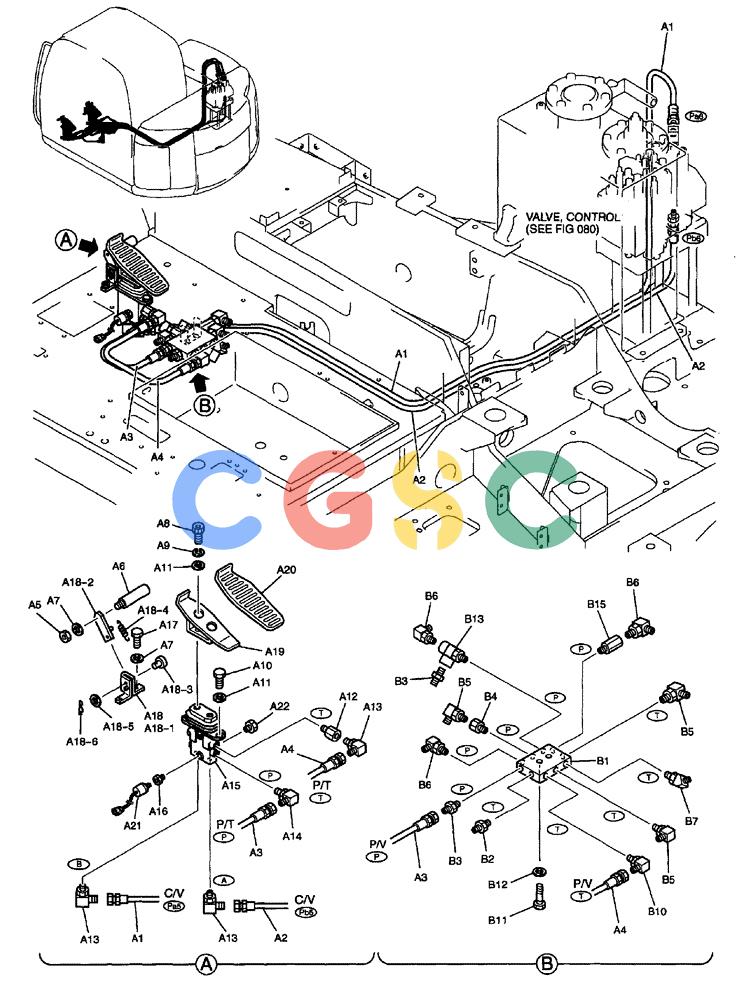 纽荷兰零件查询(EH80) - MIDI CRAWLER EXCAVATOR ASN LF04-02000 (N4TA18001 thru N4TA18010, ASN N5TA18011 -) (NA) (1/ (047) - CONTROL LINES, REMOTE New Holland Constructuion