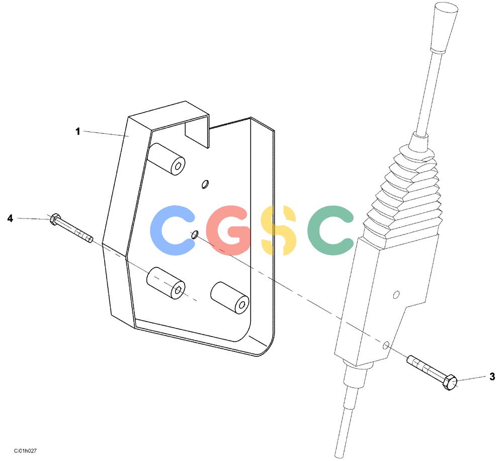 纽荷兰零件查询(CV2000) - VIBRATORY ROLLER (12-030-00[01]) - LEVER, CONTROL New Holland Constructuion