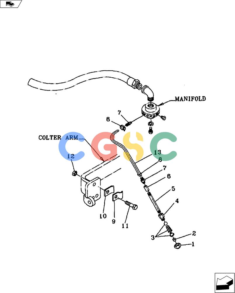 凯斯零件查询(FERTILIZER) - EQUIPMENT - DMI - 1996 (1/96-12/06) (75.200.07) - LIQUID STRAIGHT STREAM INJECTOR Case Agriculture