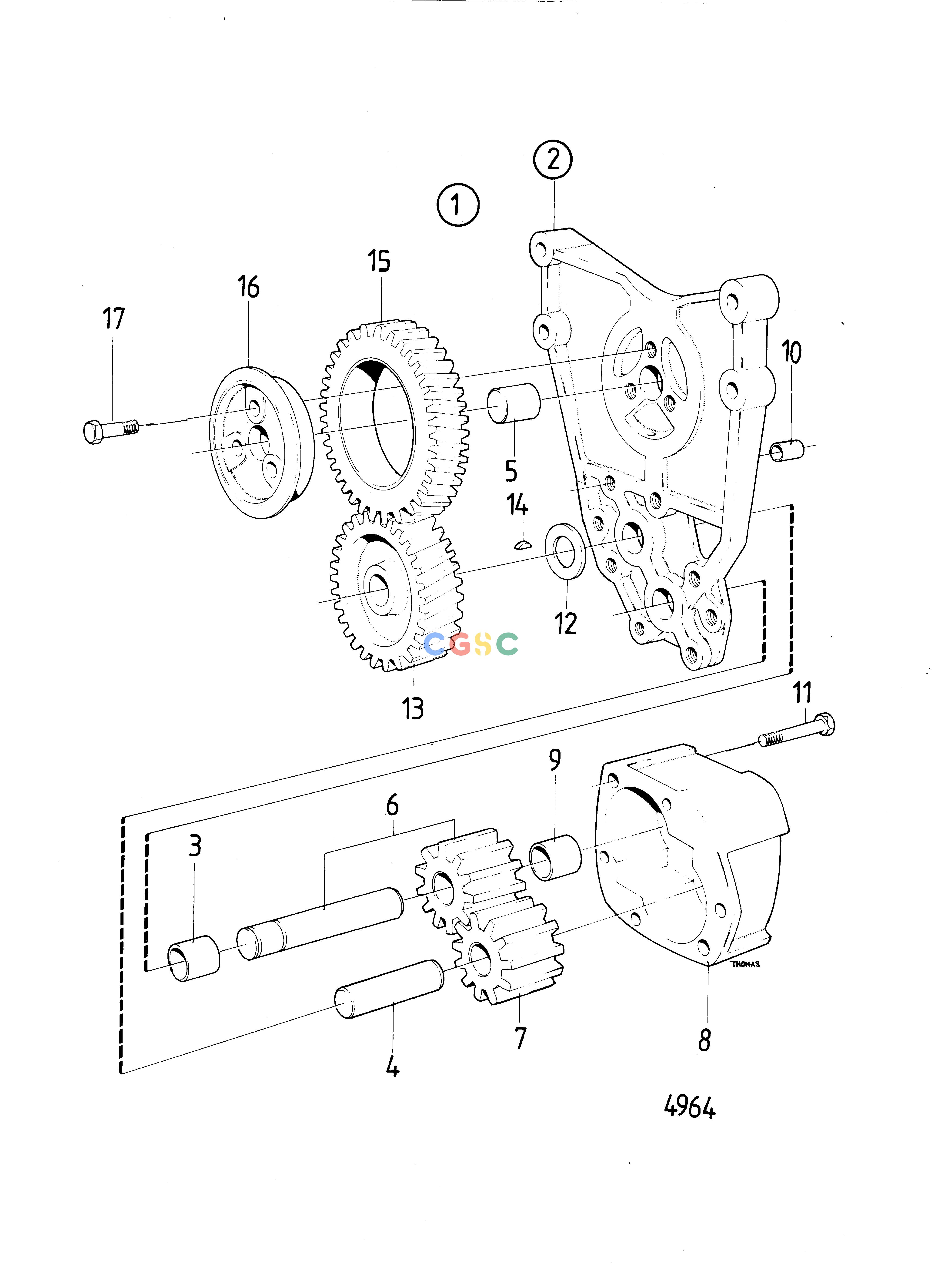 沃尔沃零件查询TMD41B; D41B; TAMD41B; AD41B; AD41BJEngineOil PumpEPC Volvo Penta Parts catalog
