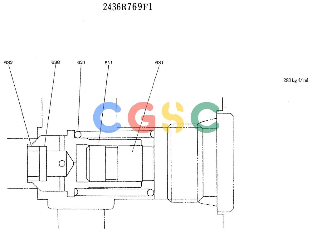 神钢零件查询(K905LC) - MARK II EXCAVATOR ASN YPU00001 (1/87-12/03) (11-004) - VALVE ASSY, RELIEF, 2436R769 Kobelco