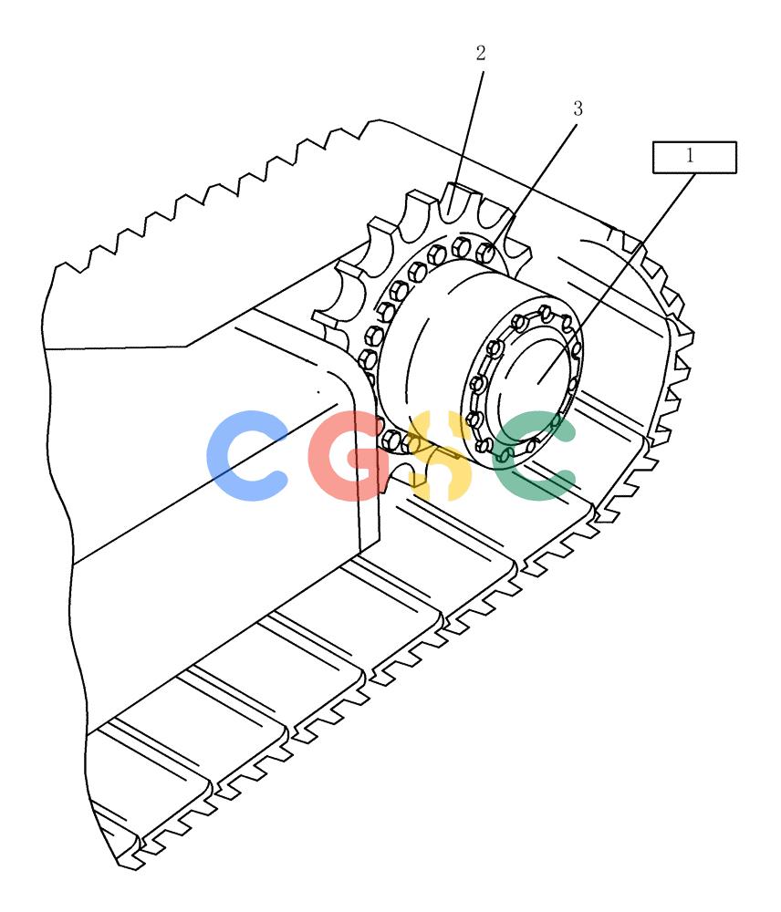 纽荷兰零件查询(EC215) - CRAWLER EXCAVATOR (11/99-) (16.021[001]) - TRAVEL GEAR MOUNTING PARTS MOUNTING PARTS (S/N 721501-721646) New Holland Constructuion