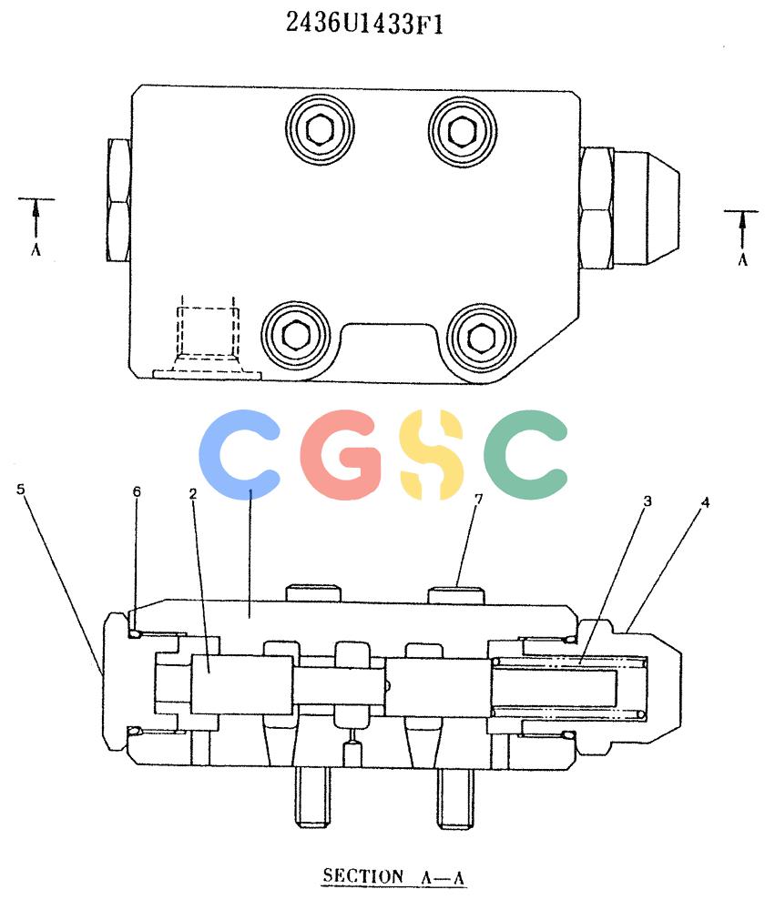 神钢零件查询(K907LC) - MARK II EXCAVATOR ASN YQ0565 (GLOBAL) (1/87-12/03) (11-042) - VALVE ASSY, PILOT Kobelco