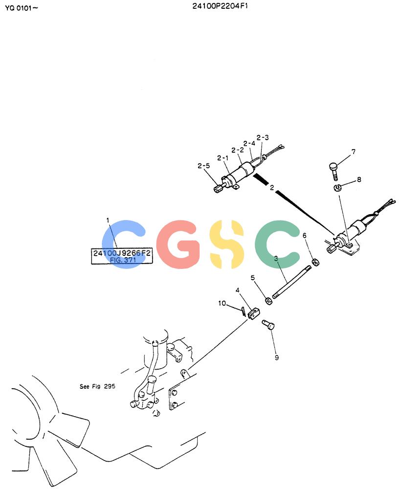 神钢零件查询(K907LC) - MARK II EXCAVATOR BTW YQ0101 - YQ0564 (1/87-12/03) (05-009) - CONTROL ASSY, ENGINE 24100P2204F1 Kobelco