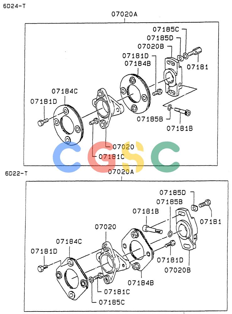 神钢零件查询(6D22-TC) - MITSUBISHI DIESL ENGINE - SK EXCAVATORS (1/06-12/06) (03-007) - COUPLING Kobelco
