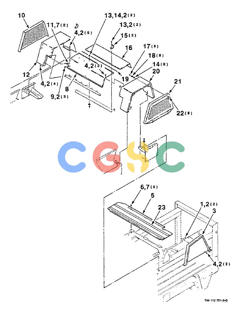凯斯零件查询(8580) - CASE IH LARGE RECTANGULAR BALER (1/88-12/98) (07-12) - SHIELDS ASSEMBLY, KNOTTER Case Agriculture