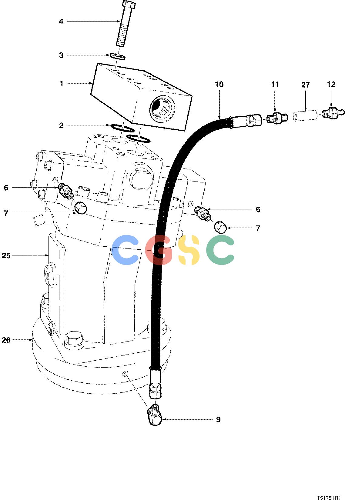 约翰迪尔零件查询S586 - ATTACHMENTS HYDRAULIC SYSTEM FELLING HEAD TJ628 ( 981206 - ) 2000-178/12 [2000-178/12]EPC John Deere online