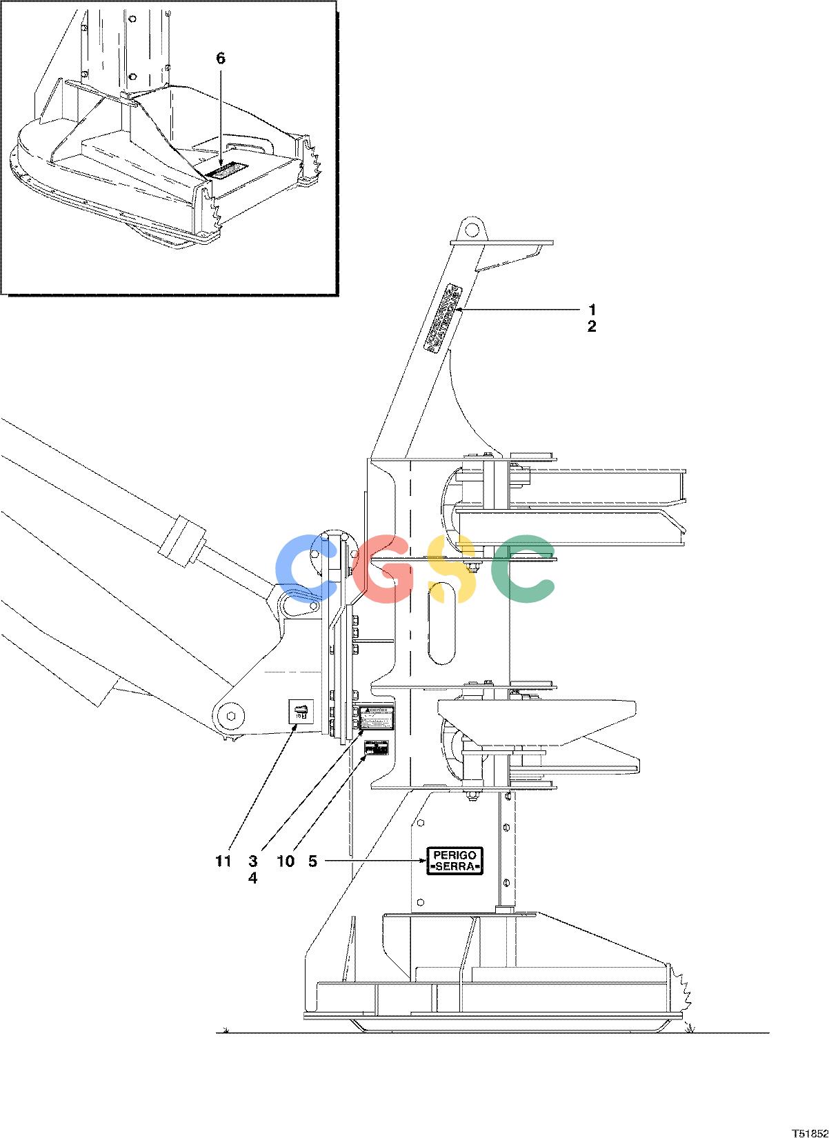约翰迪尔零件查询S586 - ATTACHMENTS DECALS PORTUGUESE BRAZILIAN ( 980812 - ) 7521-024/10 [7521-024/10]EPC John Deere online