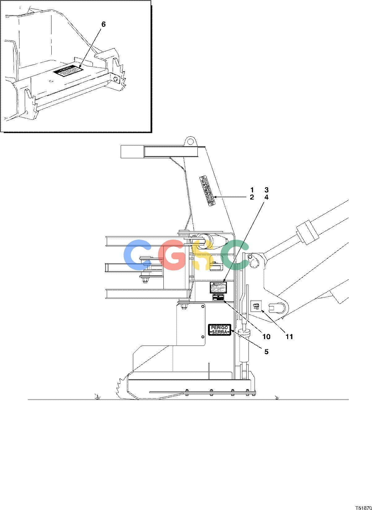 约翰迪尔零件查询S546 - ATTACHMENTS DECALS PORTUGUESE BRAZILIAN ( 980001 - ) 7521-026/10 [7521-026/10]EPC John Deere online