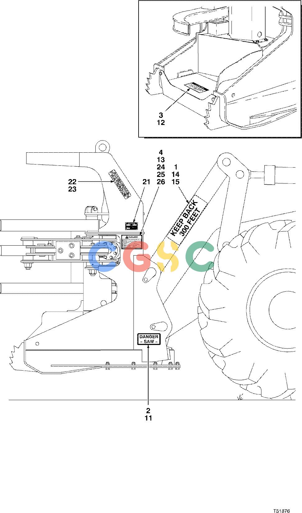 约翰迪尔零件查询D536 - ATTACHMENTS DECALS ENGLISH FRENCH ( 980001 - ) 7521-027/10 [7521-027/10]EPC John Deere online