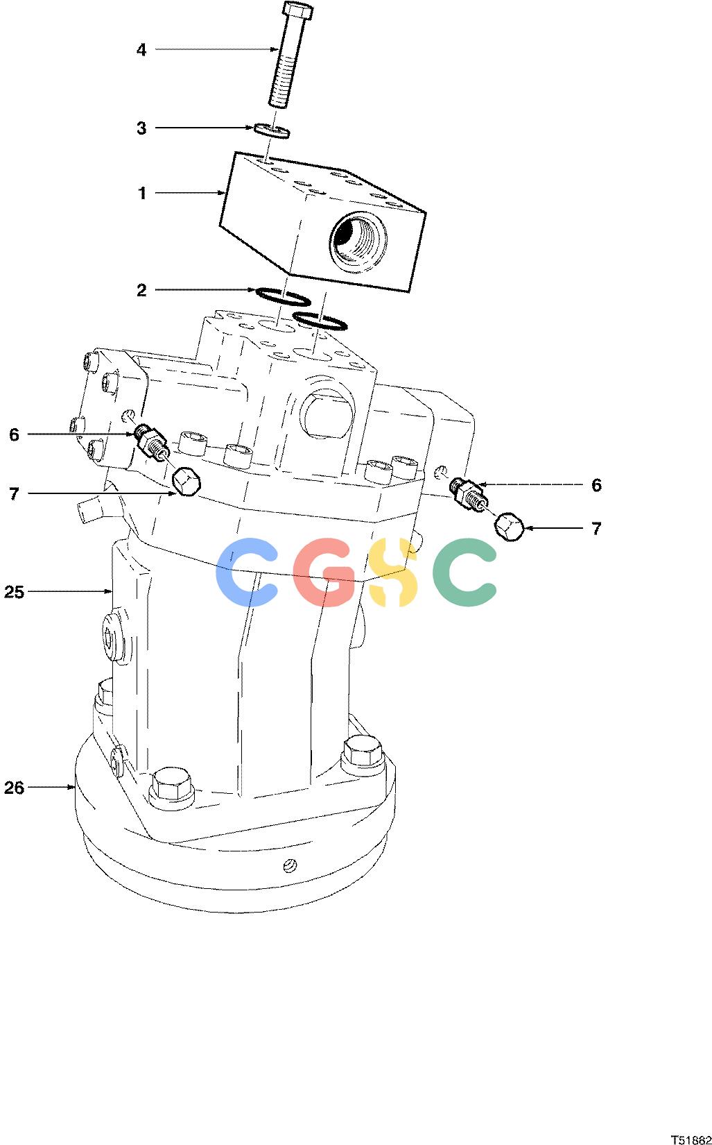 约翰迪尔零件查询D536 - ATTACHMENTS HYDRAULIC SYSTEM FELLING HEAD STD 107CC ( 980001 - ) 2000-168/12 [2000-168/12]EPC John Deere online