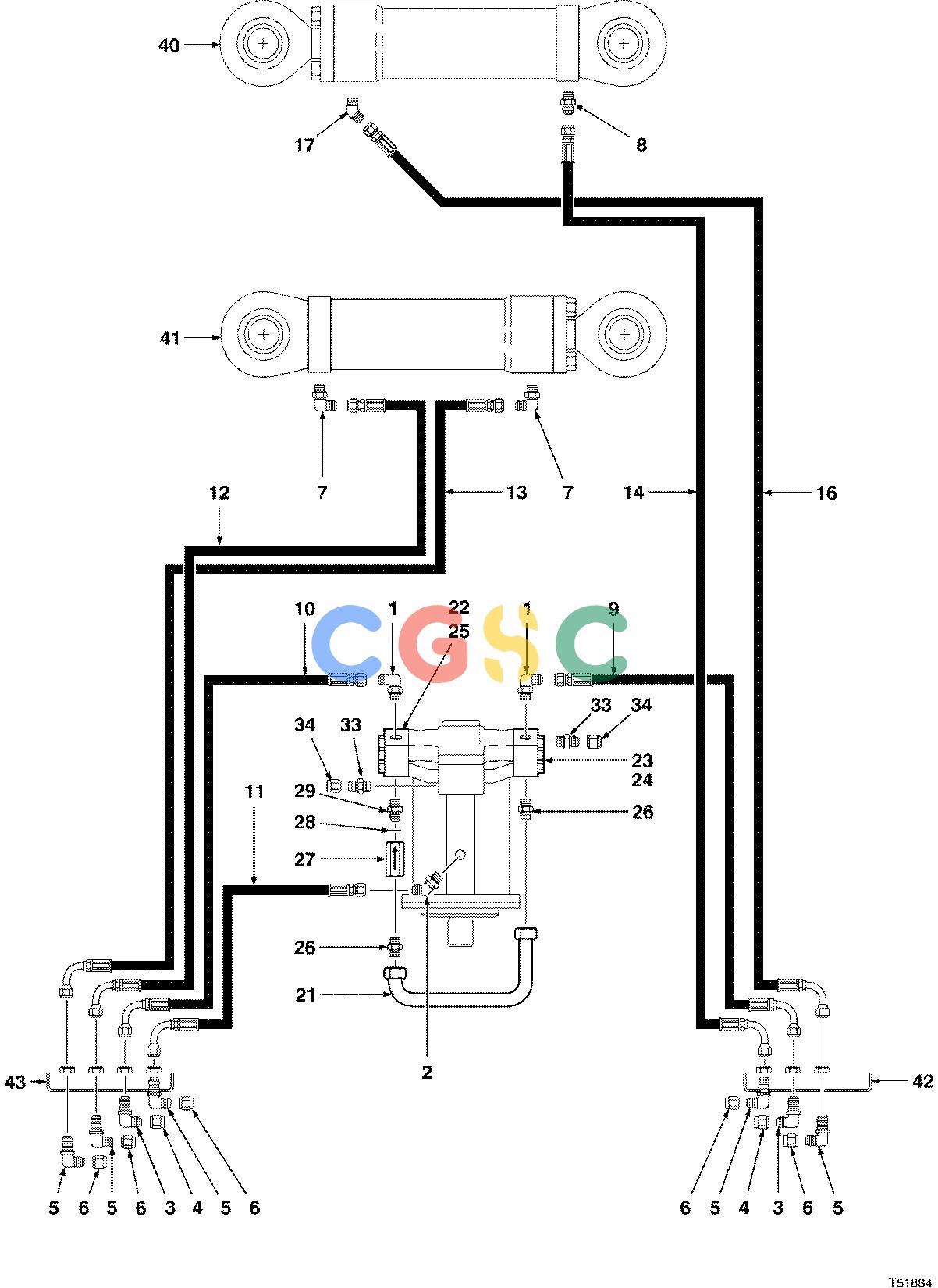 约翰迪尔零件查询D536 - ATTACHMENTS HYDRAULIC SYSTEM FELLING HEAD HAX321 ( 980776 - ) 2000-469/10 [2000-469/10]EPC John Deere online