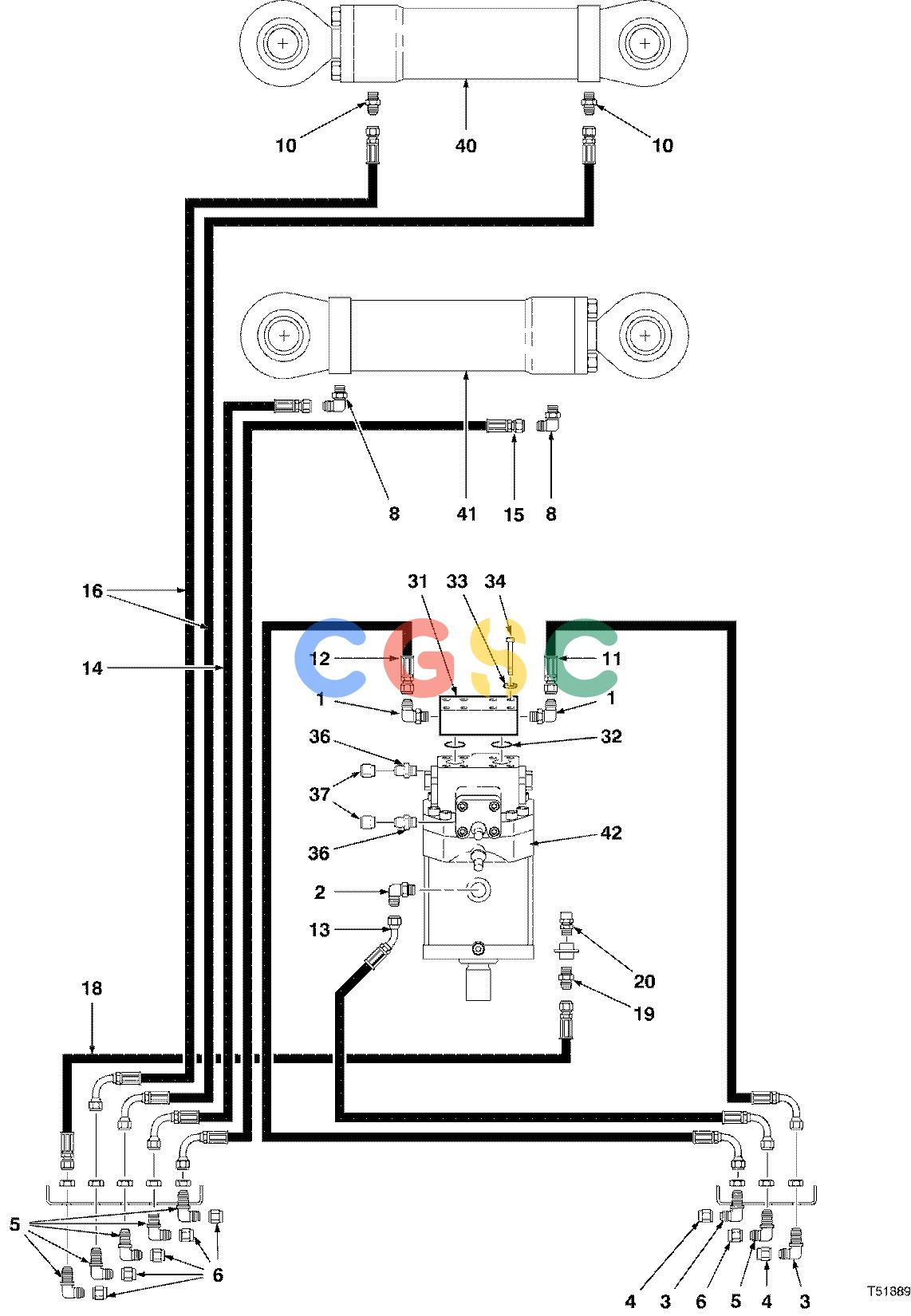 约翰迪尔零件查询D536 - ATTACHMENTS HYDRAULIC SYSTEM FELLING HEAD BELL ( 981206 - ) 2000-388/14 [2000-388/14]EPC John Deere online