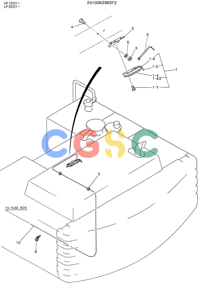 神钢零件查询(K905LC) - MARK II EXCAVATOR BTW YP1001 - YP1281 (1/87-12/03) (08-011) - LIGHT ASSY Kobelco
