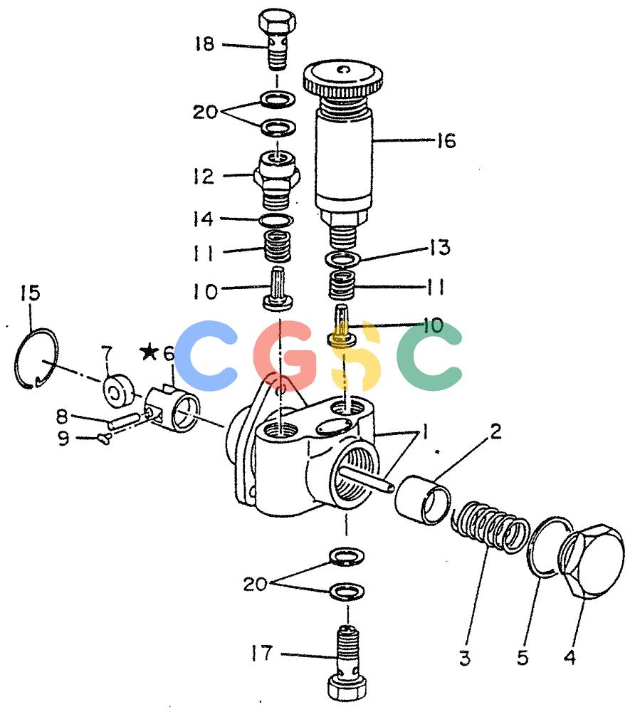 神钢零件查询(FD6(T)14) - NISSAN DIESEL ENGINE ASN 050001 - LK400 & LK500A (1/06-12/06) (05-008) - PUMP FEED (INNER PARTS) Kobelco
