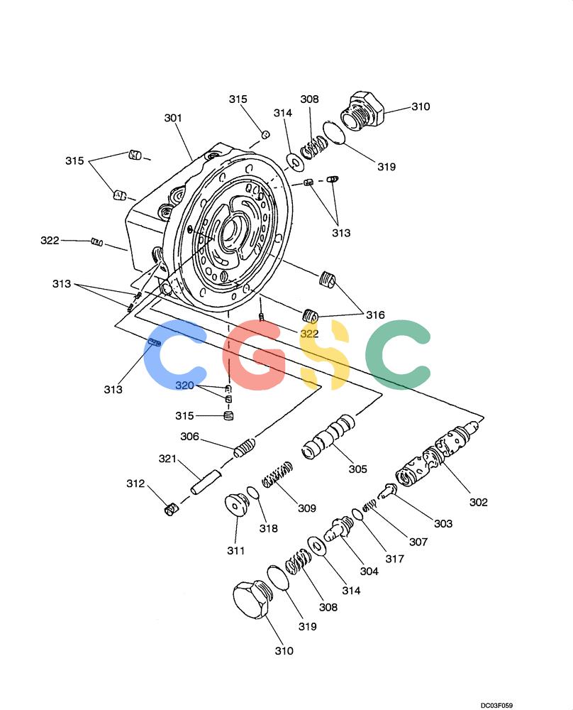 纽荷兰零件查询(E15) - COMPACT CRAWLER EXCAVATOR (N.A.) (1/06-) (06-04[00]) - MOTOR - TRACK DRIVE, BODY ASSY New Holland Constructuion