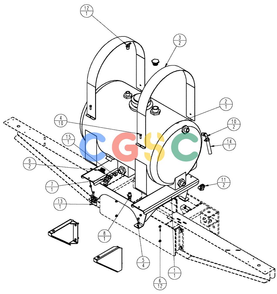 凯斯零件查询(810) - FLEX-AIR APPLICATOR - 2009 (9/09-12/11) (12-013) - TANK GROUP, PRESSURE WASHER Case Agriculture