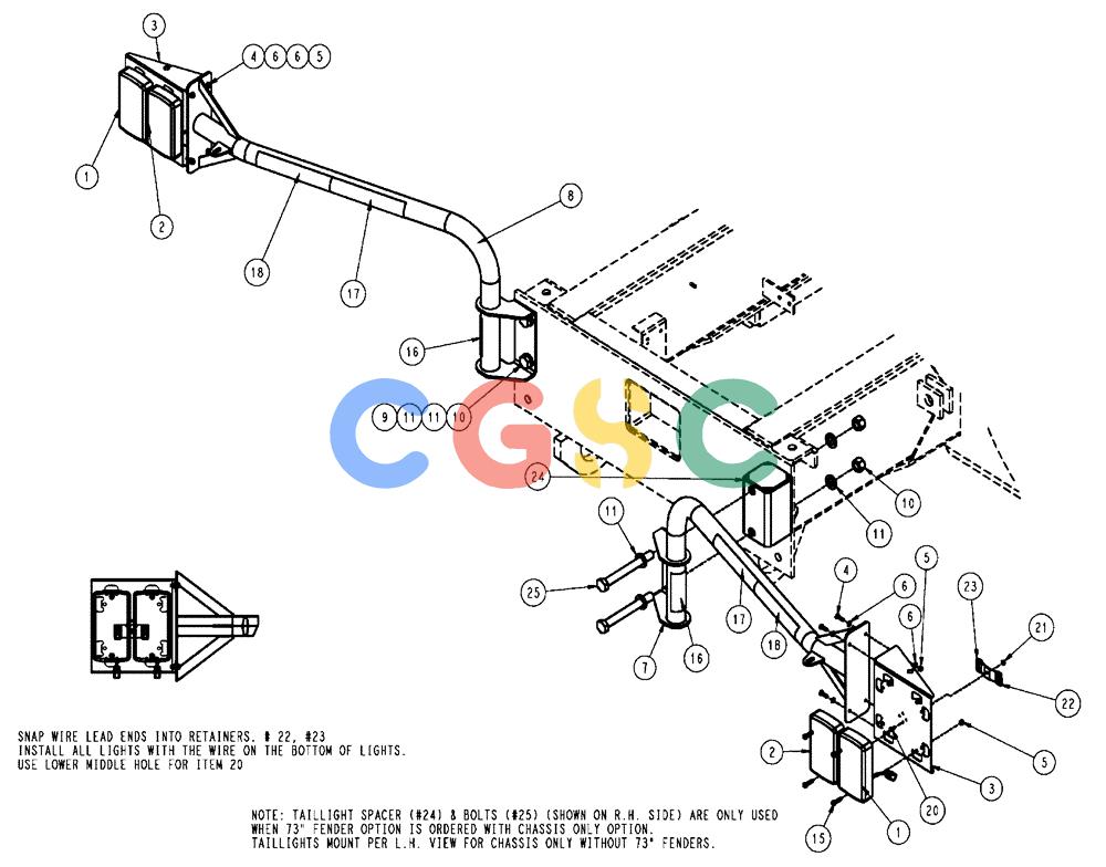 凯斯零件查询(FLX4010) - FLOATER (8/04-8/06) (04-015) - TAIL LIGHT ASSEMBLY Case Agriculture