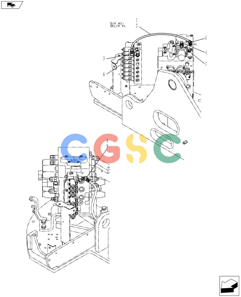 神钢零件查询(ED150-2) - BLADE RUNNER EXCAVATOR/DOZER ASN LH01-01001 (1/09-12/12) (01-029[05]) - CONTROL LINES, VALVE Kobelco