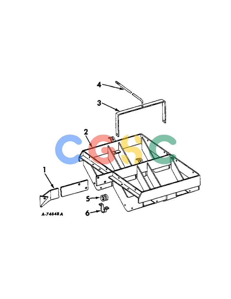凯斯零件查询(47) - INTERNATIONAL HARVESTER RECTANGULAR BALER (1/63-12/88) (B-56[A]) - FOUR COIL WIRE CONTAINER FOR WIRE BALERS WHEN ORDERED Case Agriculture