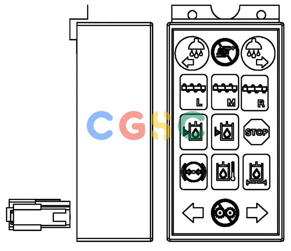 凯斯零件查询(FLX3510) - FLOATER (8/04-8/06) (01-043) - INSTRUMENT LAMP CLUSTER MODULE, FLEX-AIR Case Agriculture