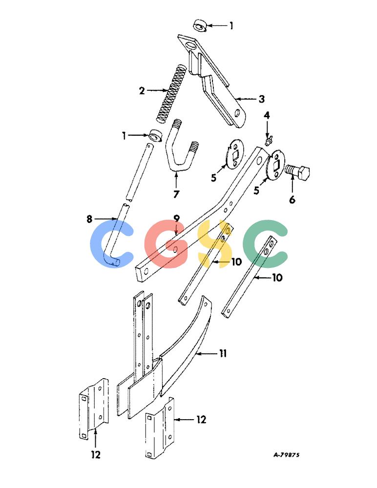 凯斯零件查询(DRY) - FERTILIZER UNITS (4-ROW & 6-ROW) - 1966 (1/66-) (A-047) - DRY FERTILIZERS, FERTILIZER RUNNER OPENER / PRODUCT GRAPHICS Case Agriculture
