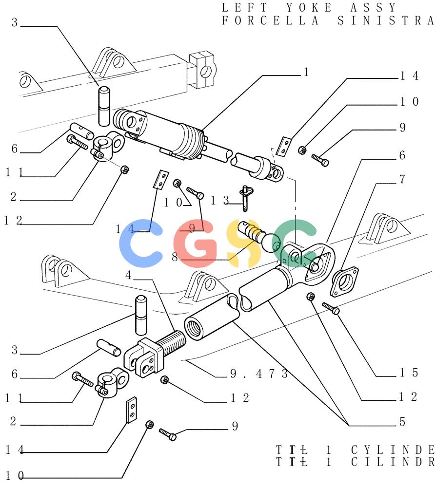 纽荷兰零件查询(DC180.B) - CRAWLER DOZER TIER 2 (3/03-) (9.481[07]) - HYDRAULIC TILT - ANGLEDOZER (HA) - OPTIONAL CODE 76092067 - VERSION (02) New Holland Constructuion