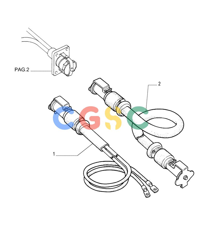 纽荷兰零件查询(FL175) - CRAWLER LOADER (N.A. VERSION) (6/92-) (6.701[03]) - BATTERY - STARTING CABLES New Holland Constructuion