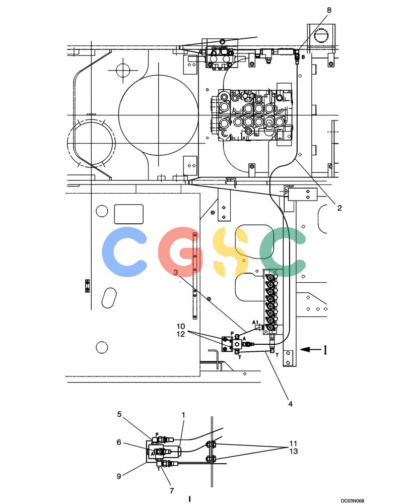 纽荷兰零件查询(EH160) - CRAWLER EXCAVATOR (9/03-) (08 -39[00]) - HYDRAULIC LINES - VALVE (EXTRA) New Holland Constructuion