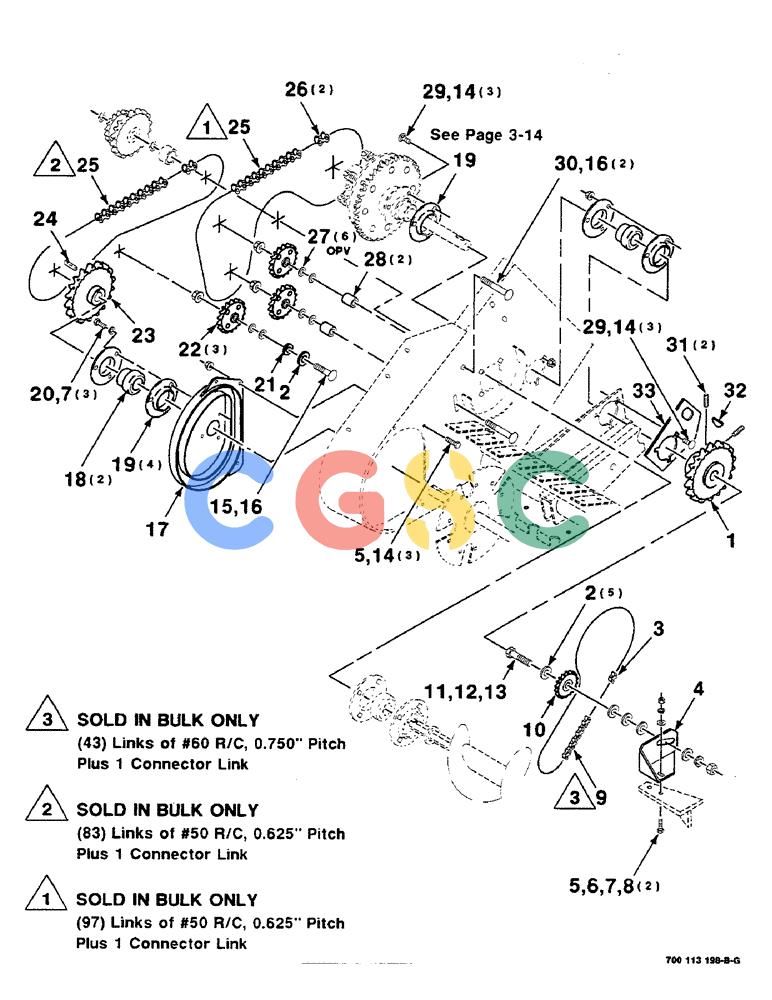 凯斯零件查询(8580) - CASE IH LARGE RECTANGULAR BALER (1/88-12/98) (03-12) - PICKUP DRIVE ASSEMBLY, RIGHT Case Agriculture