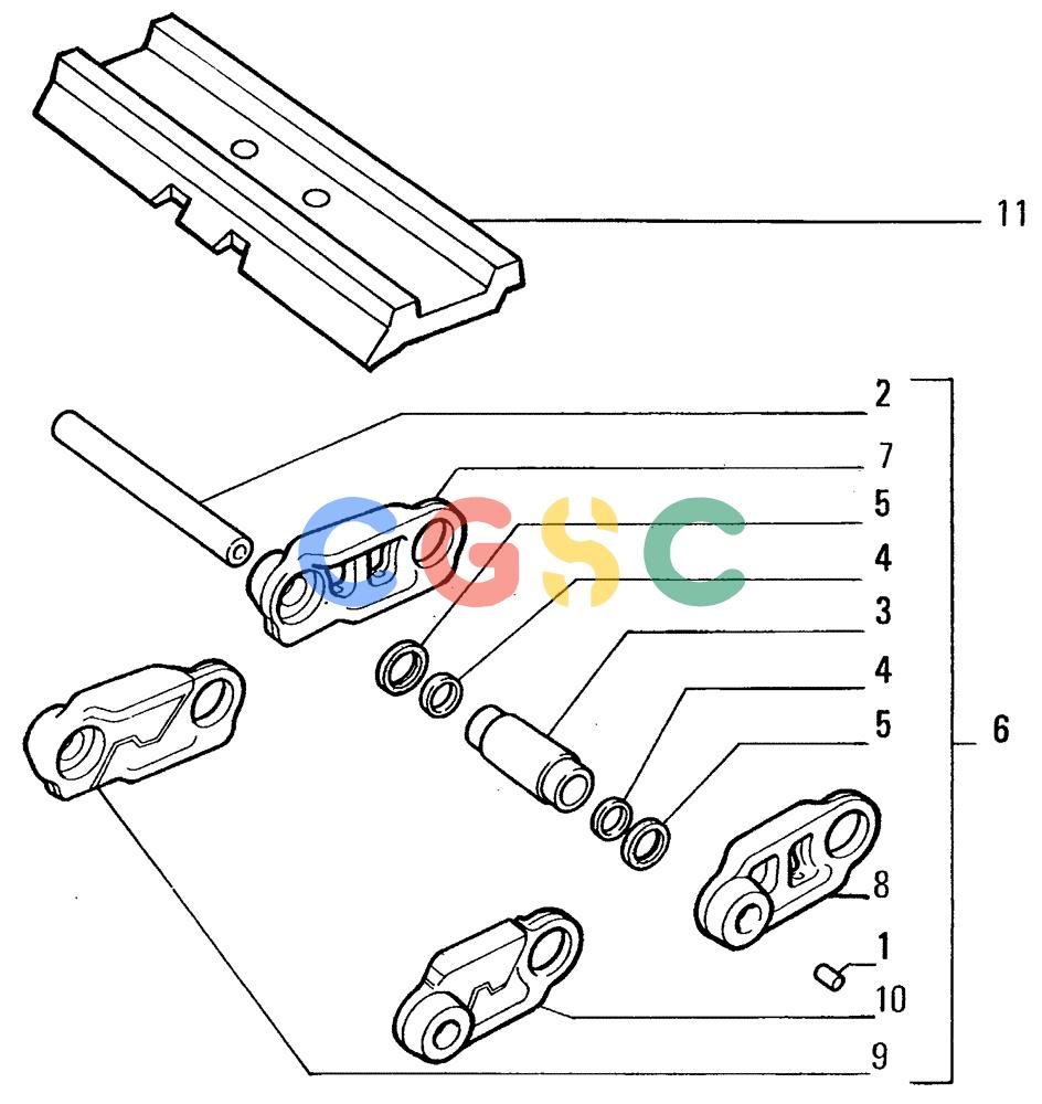 纽荷兰零件查询(FL14E) - CRAWLER LOADER (D3.40/2[001]) - TRACK New Holland Constructuion