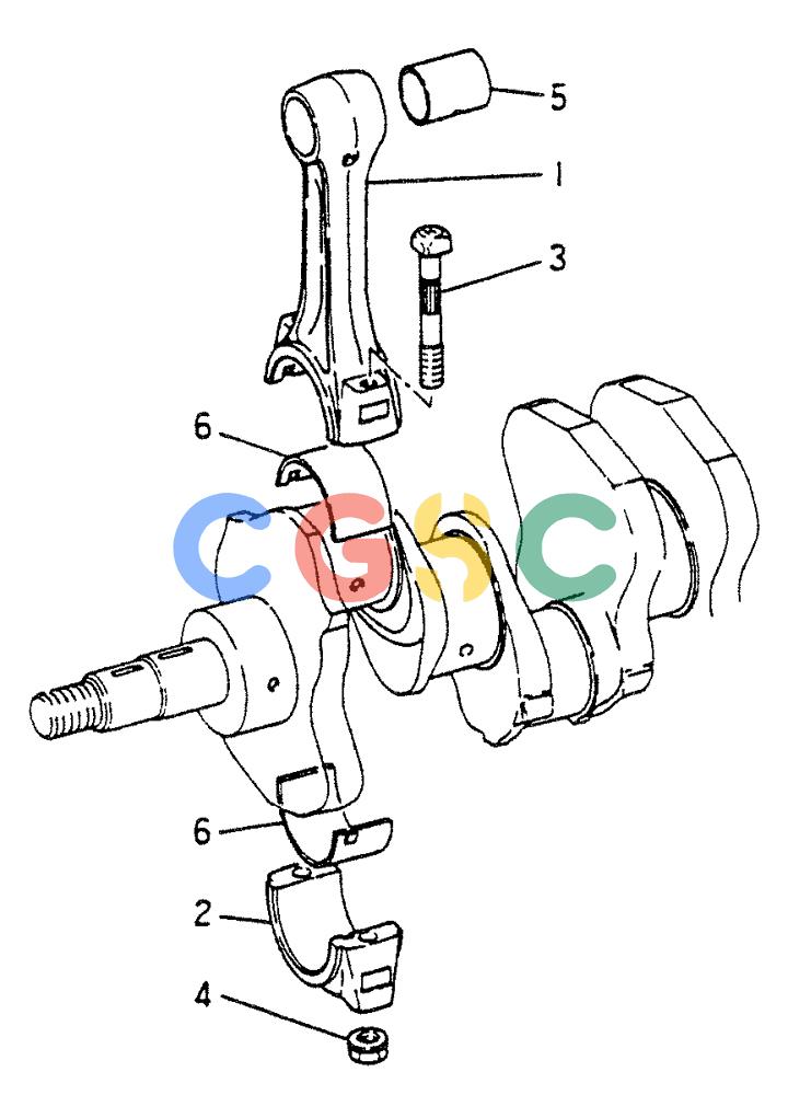 神钢零件查询(65R5P) - MITSUBISHI DIESEL ENGINE - LK300A WHEEL LOADER (1/06-12/06) (02-002) - CONNECTING ROD Kobelco