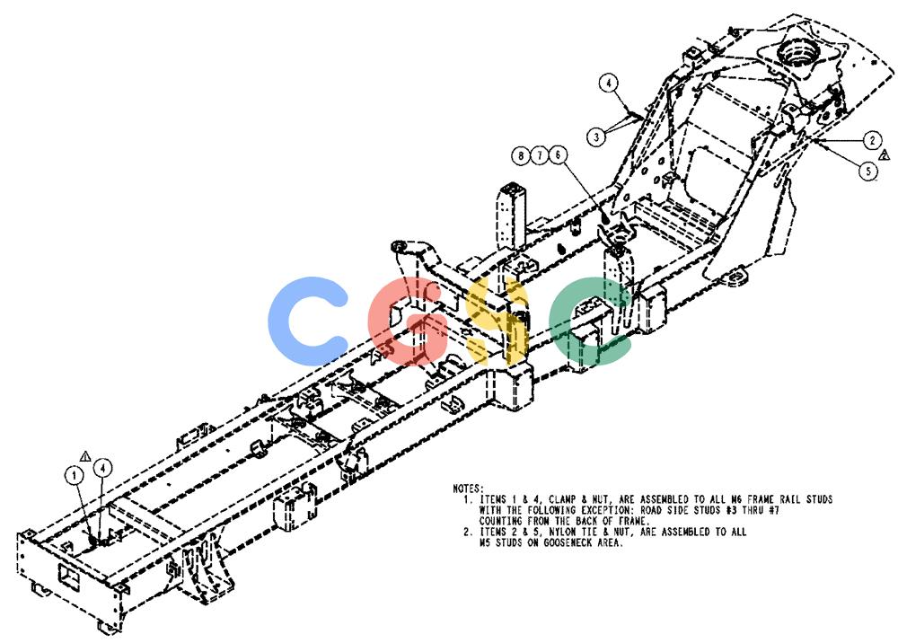 凯斯零件查询(FLX3510) - FLOATER (8/04-8/06) (04-027) - CLAMP GROUP, WIRE HARNESS & HOSE Case Agriculture