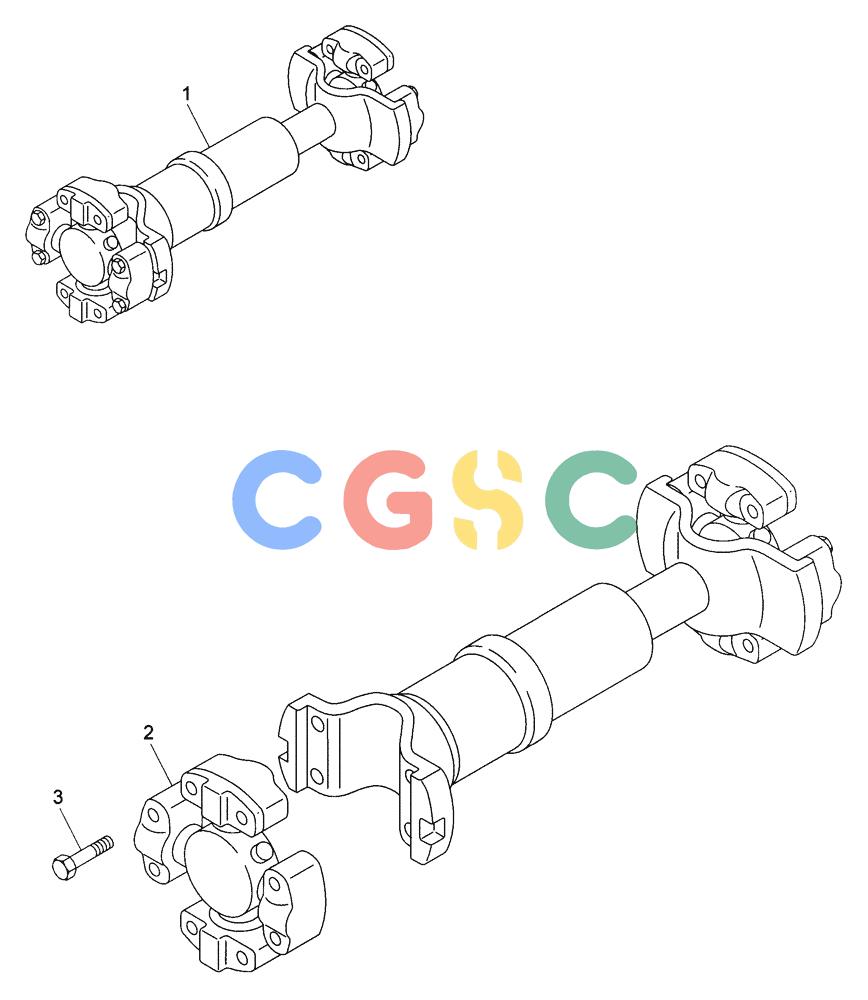 纽荷兰零件查询(AD300) - ARTICULATED DUMP TRUCK (1/01-) (1.255A[06A]) - DRIVE SHAFTS New Holland Constructuion