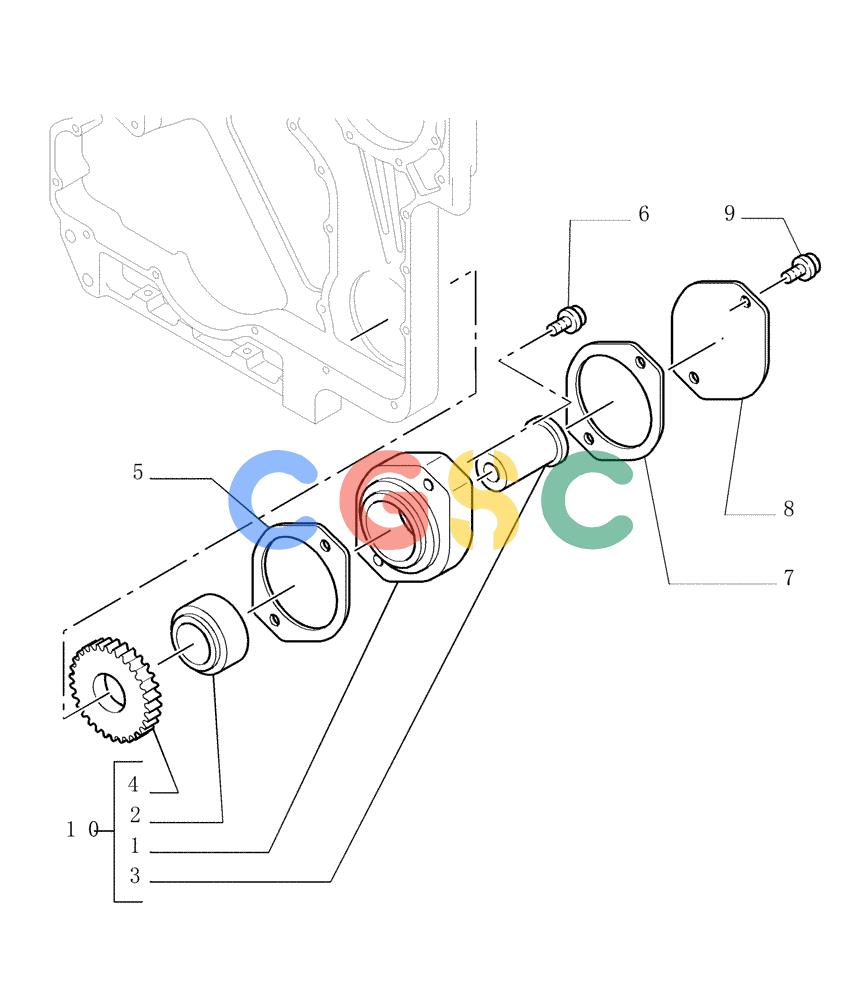 纽荷兰零件查询(DC180LGP) - CRAWLER DOZER (2/01-) (0.043[03]) - CRANKCASE - COVERS ENGINE New Holland Constructuion