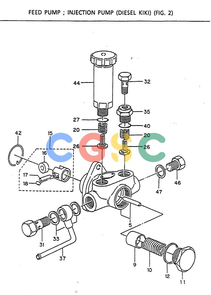 神钢零件查询(MD140C) - EXCAVATOR BTW YPU0301 - YPU0500 (1/80-12/06) (17-021) - FEED PUMP ; INJECTION PUMP (DIESEL KIKI) (FIG. 2) Kobelco