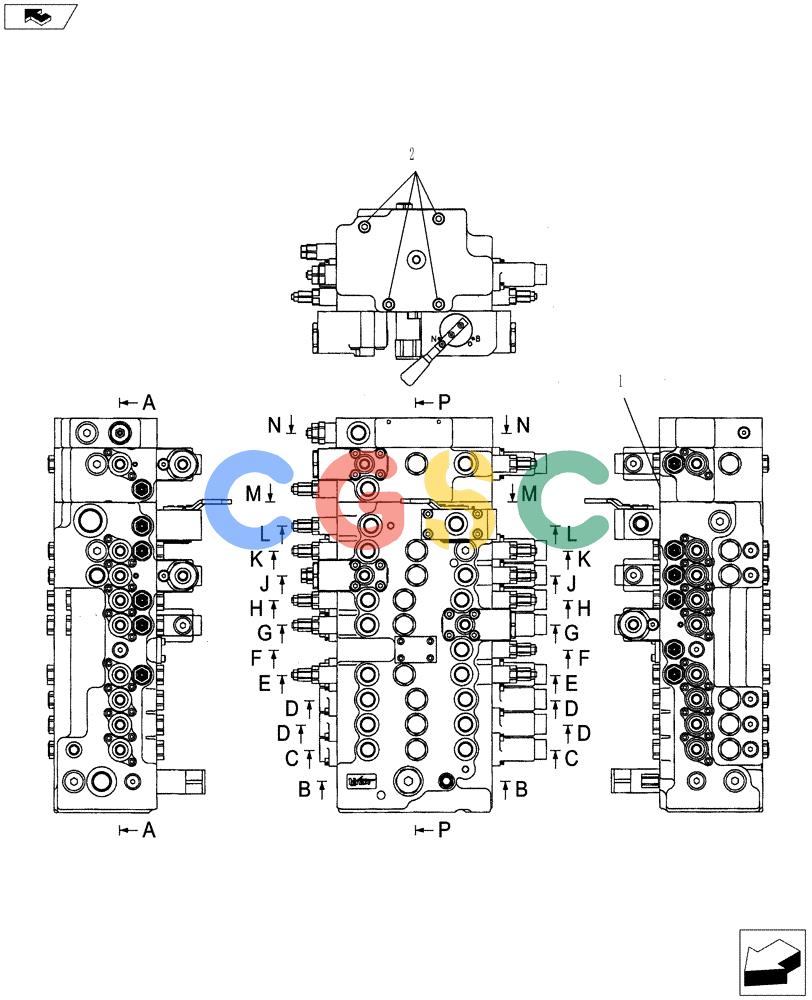 纽荷兰零件查询(E80BMSR) - COMPACT CRAWLER EXCAVATOR ASN LF06-04501 (NBTA18037) (01-017[02]) - VALVE INSTALLATION New Holland Constructuion