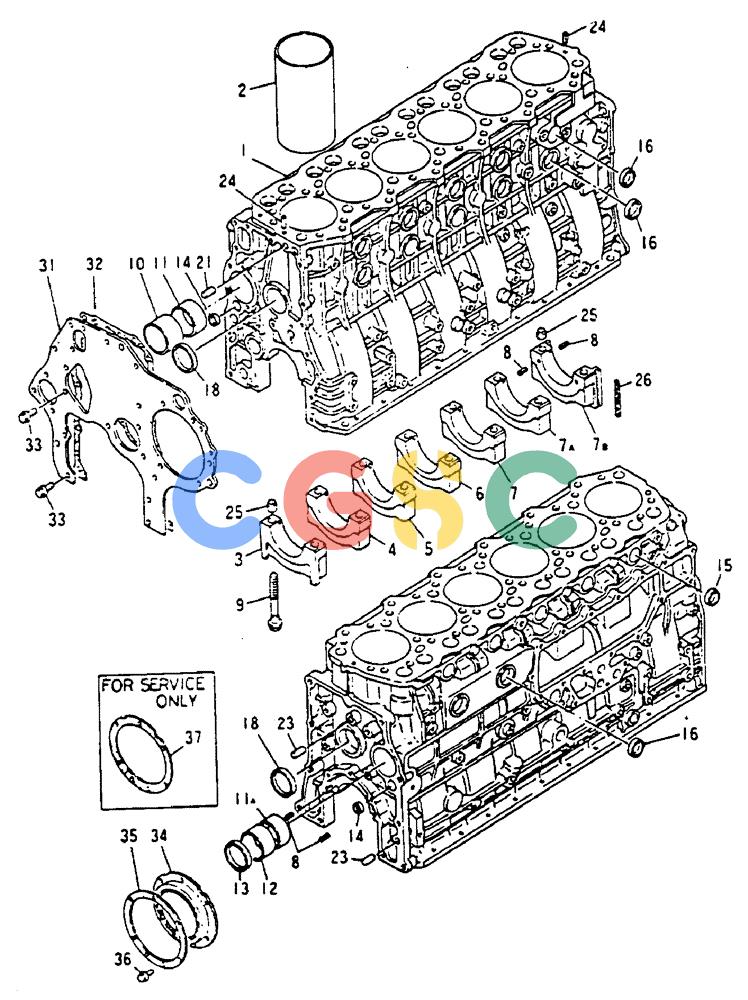 神钢零件查询(MD200C) - EXCAVATOR BTW YQU0701 - YQU2000 (1/80-12/06) (17-002) - CYLINDER BLOCK 020-110K Kobelco