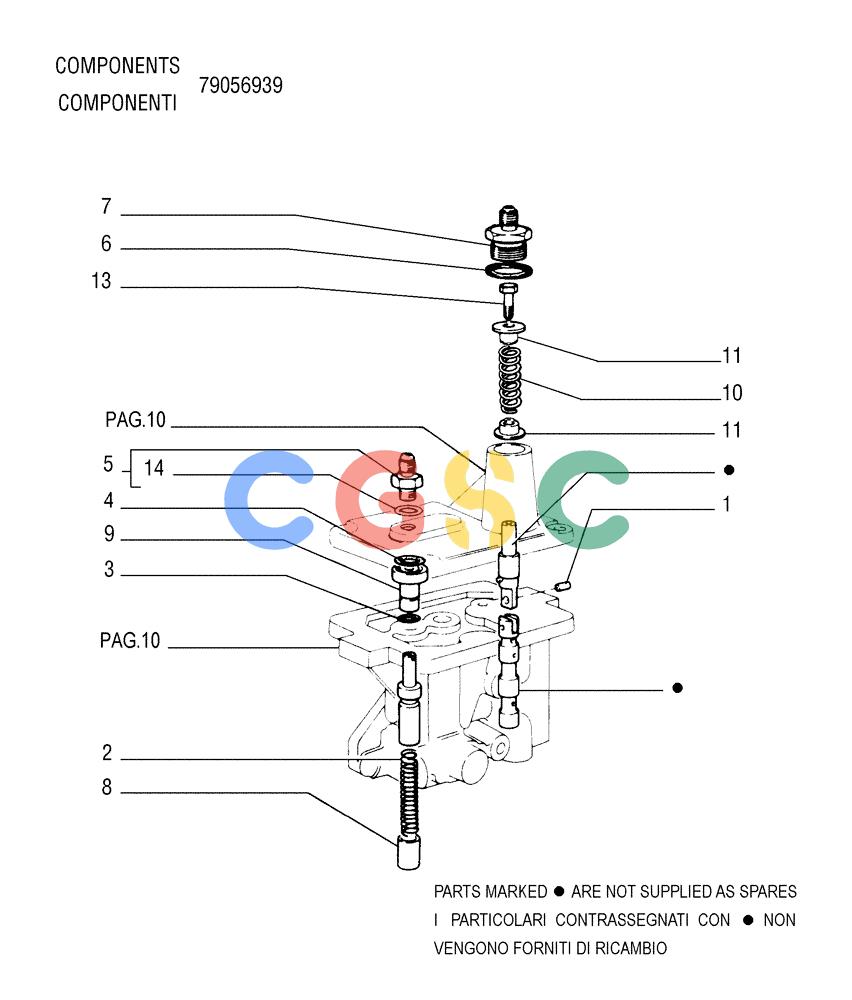 纽荷兰零件查询(FL175) - CRAWLER LOADER (N.A. VERSION) (6/92-) (1.211[11]) - TRANSMISSION - CONTROL VALVE New Holland Constructuion