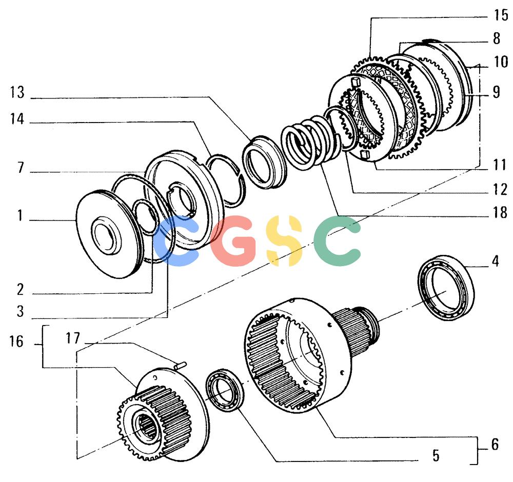 纽荷兰零件查询(FD14E) - CRAWLER DOZER (1.2110[018]) - TRANSMISSION-COMPONENTS New Holland Constructuion