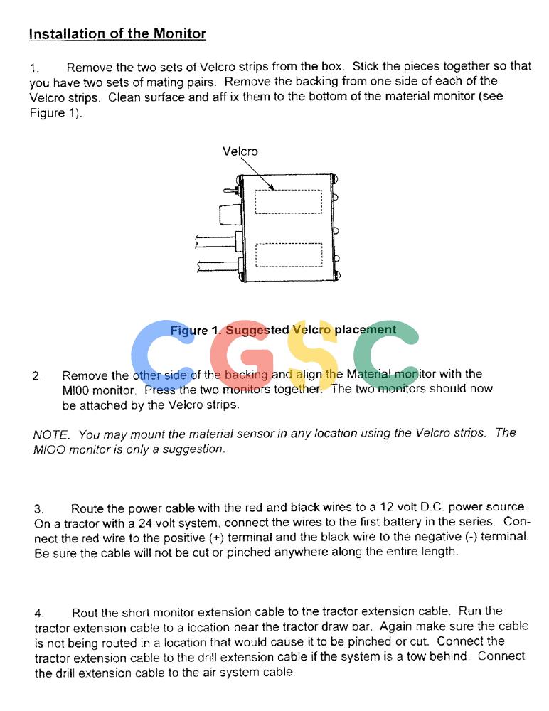 凯斯零件查询(3503) - CONCORD AIR SYSTEM (1/96-12/00) (C16) - INSTALLATION OF THE MONITOR Case Agriculture