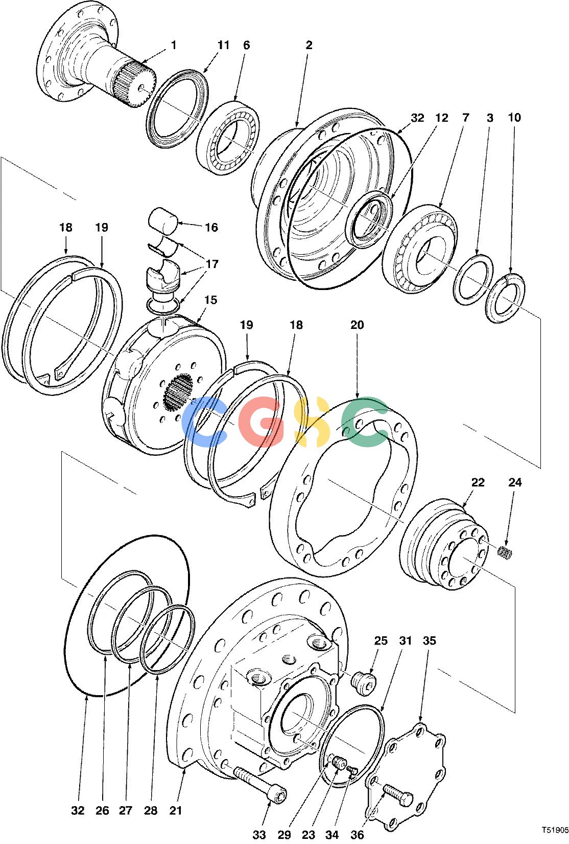 约翰迪尔零件查询790 - ATTACHMENTS MOTOR WRIST ( 10BD1000 - ) 2250-036/10 [2250-036/10]EPC John Deere online