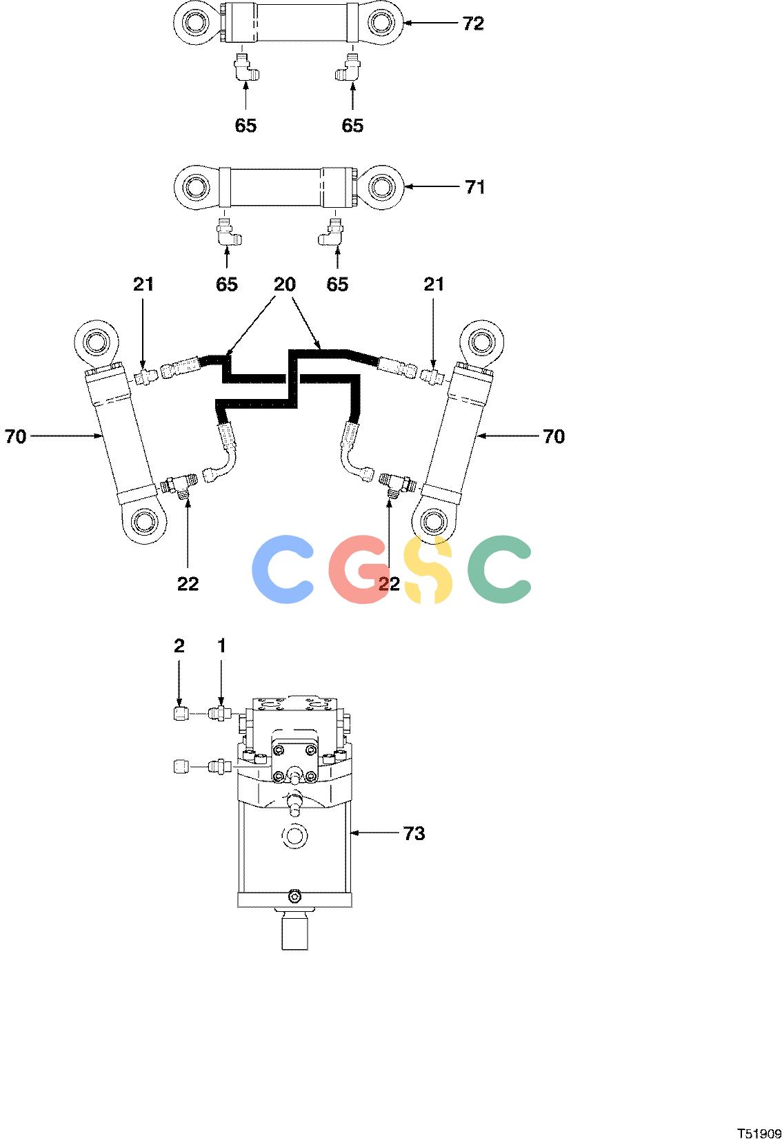 约翰迪尔零件查询S547 - ATTACHMENTS HYDRAULIC SYSTEM FELLING HEAD JD653G ( 990338 - ) 2000-472/10 [2000-472/10]EPC John Deere online