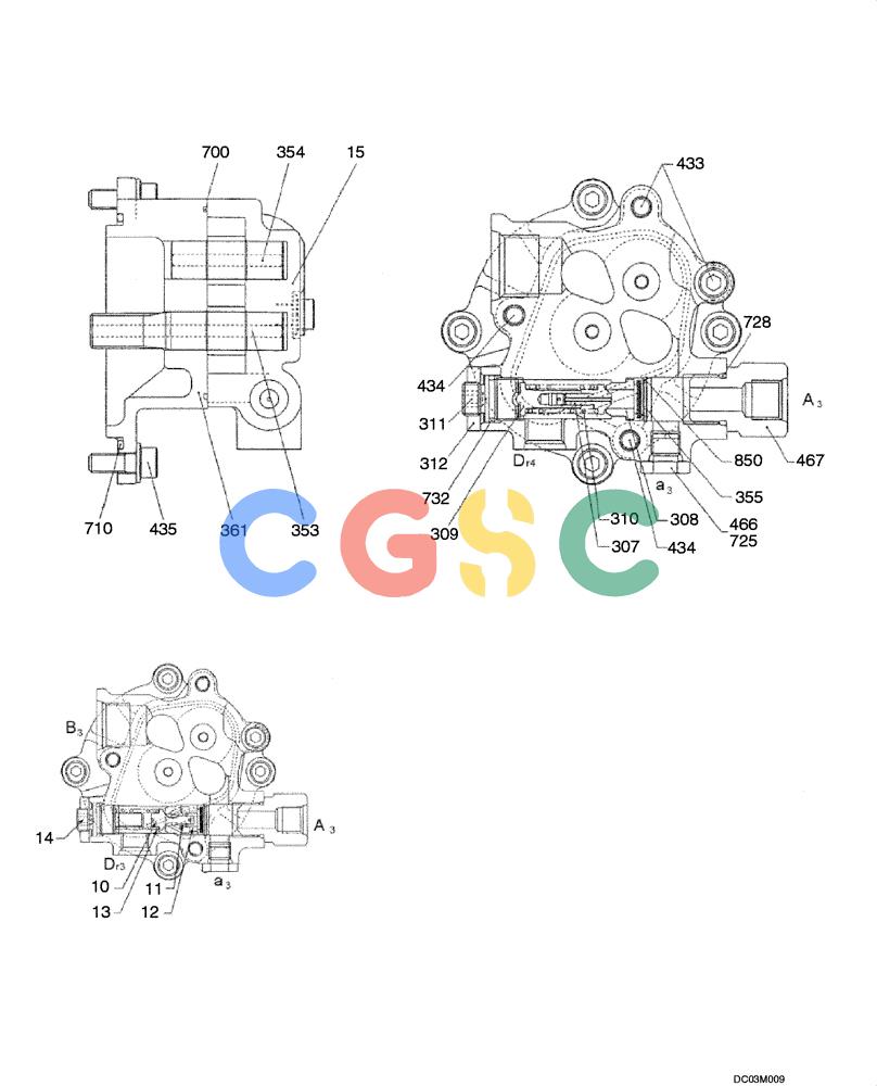 纽荷兰零件查询(EH215) - CRAWLER EXCAVATOR (9/03-) (08 -60[00]) - PUMP - GEAR New Holland Constructuion