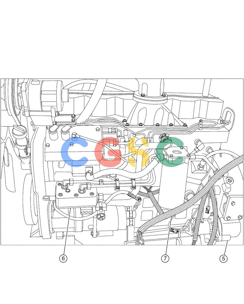 凯斯零件查询(FLX3330B) - FLOATER (12/99-9/02) (02-003[02]) - ENGINE GROUP (FLX3300B CASE ENGINE) Case Agriculture