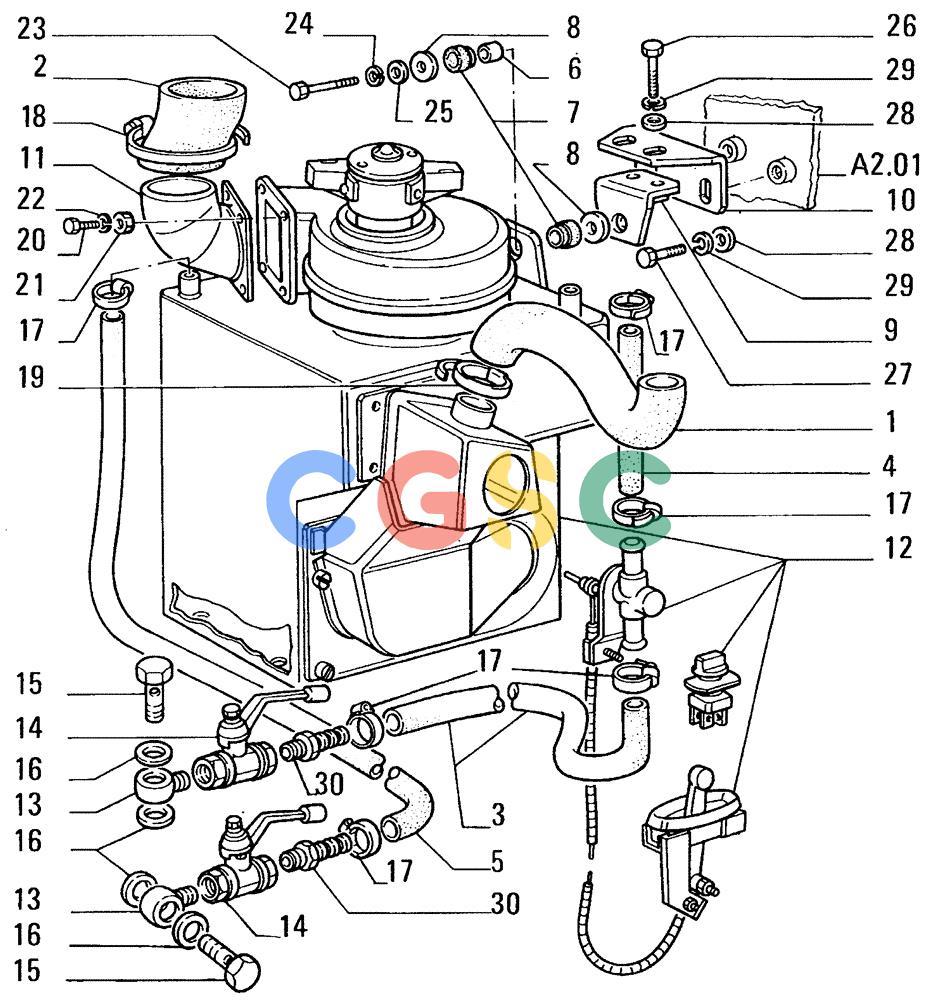 纽荷兰零件查询(FL14E) - CRAWLER LOADER (E1.01/1[001]) - VENTILATION AND HEATING SYSTEM New Holland Constructuion
