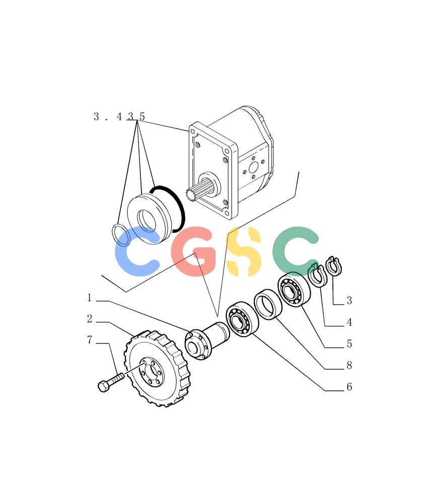 纽荷兰零件查询(DC180PS) - CRAWLER DOZER (11/00-) (1.200[05]) - UNIT TORQUE CONVERTER New Holland Constructuion